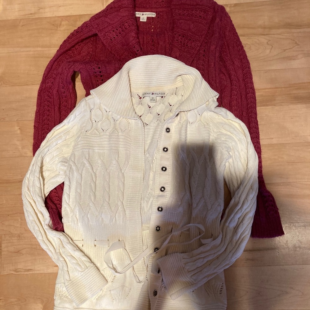 Two Tommy Hilfiger sweaters